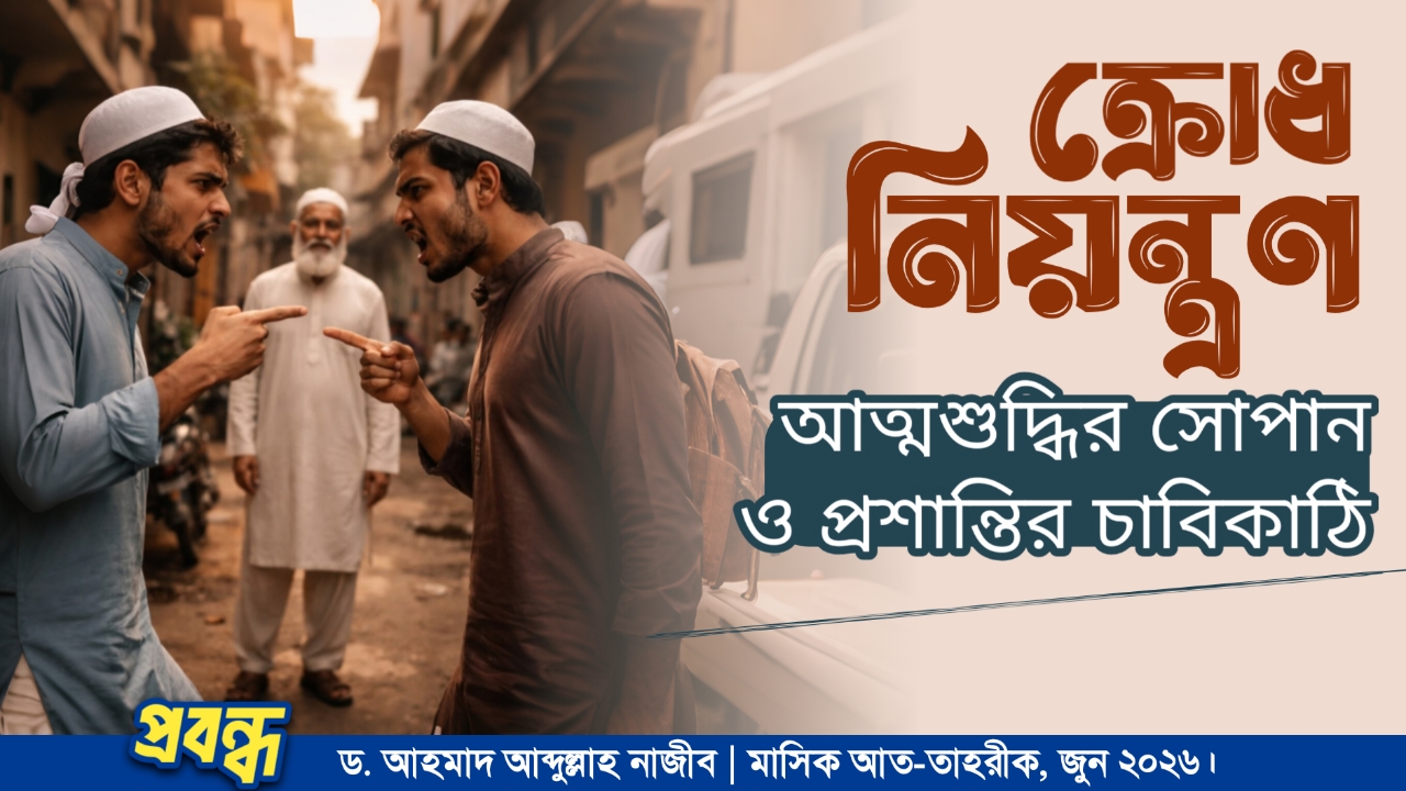 ক্রোধ নিয়ন্ত্রণ : আত্মশুদ্ধির সোপান ও প্রশান্তির চাবিকাঠি