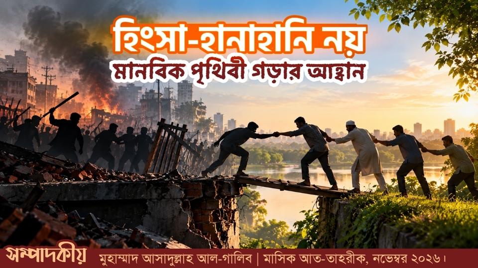 হিংসা-হানাহানি নয়, মানবিক বিশ্ব গড়ার আহবান